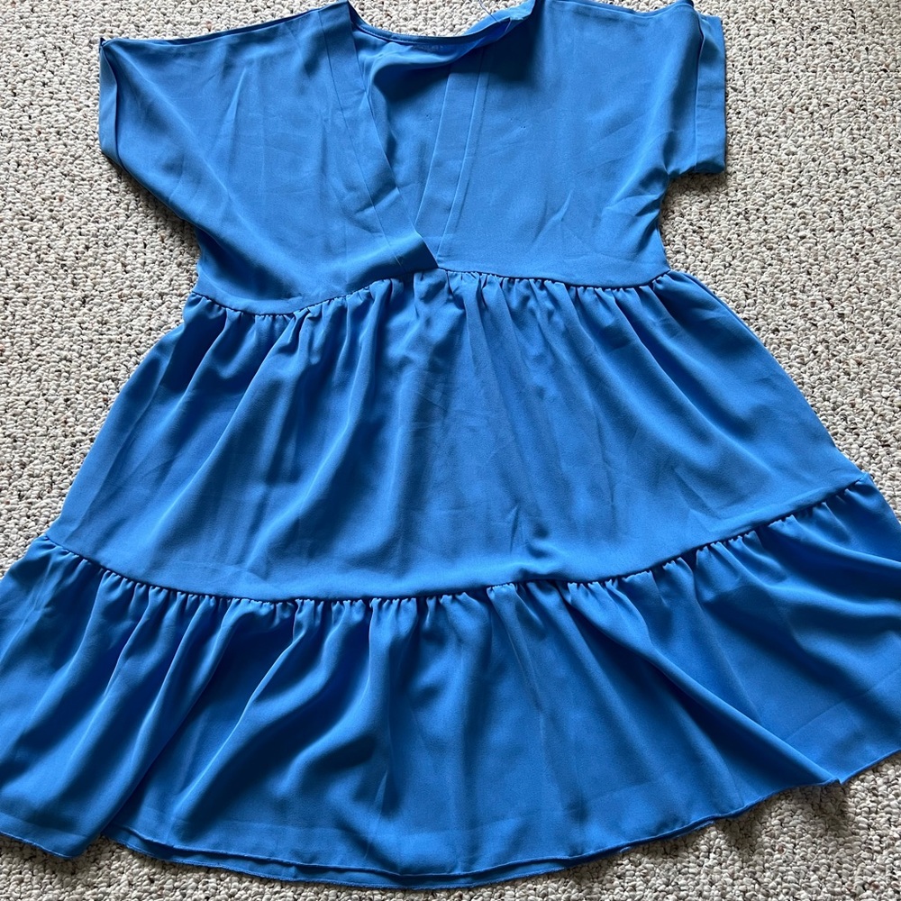 SHEIN Ruffle Dress • Medium fits like LG/XL